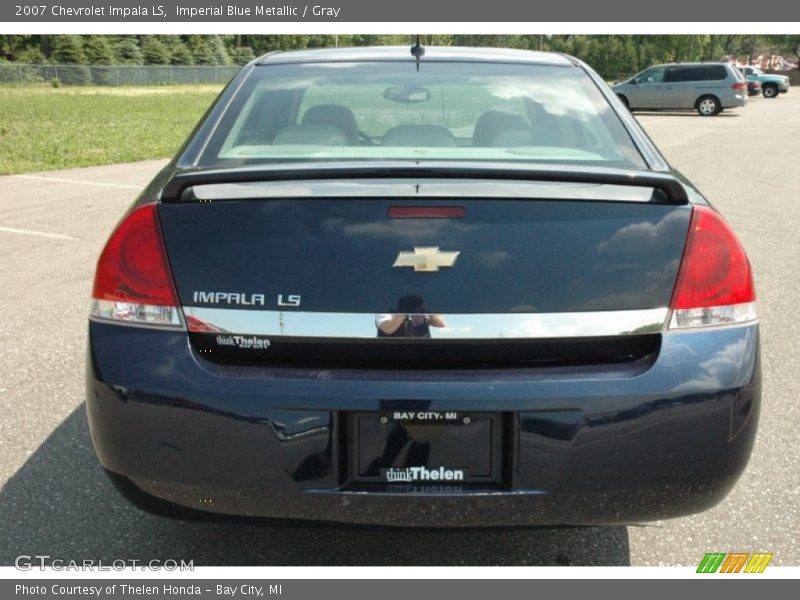 Imperial Blue Metallic / Gray 2007 Chevrolet Impala LS