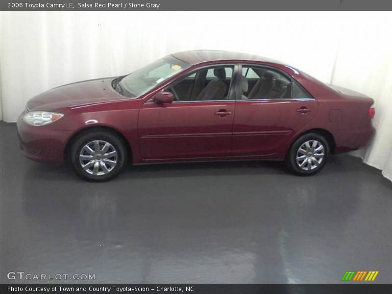 Salsa Red Pearl / Stone Gray 2006 Toyota Camry LE