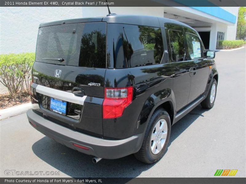 Crystal Black Pearl / Titanium 2011 Honda Element EX 4WD