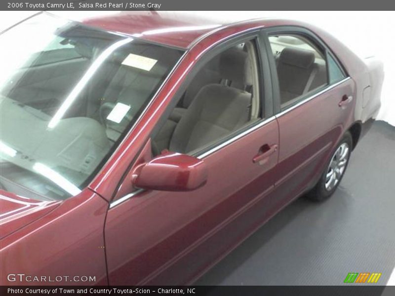 Salsa Red Pearl / Stone Gray 2006 Toyota Camry LE