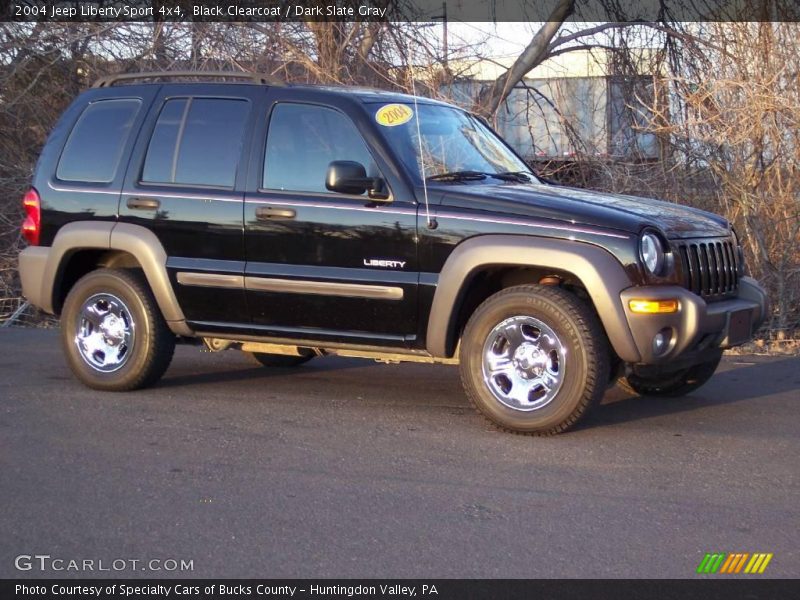 Black Clearcoat / Dark Slate Gray 2004 Jeep Liberty Sport 4x4