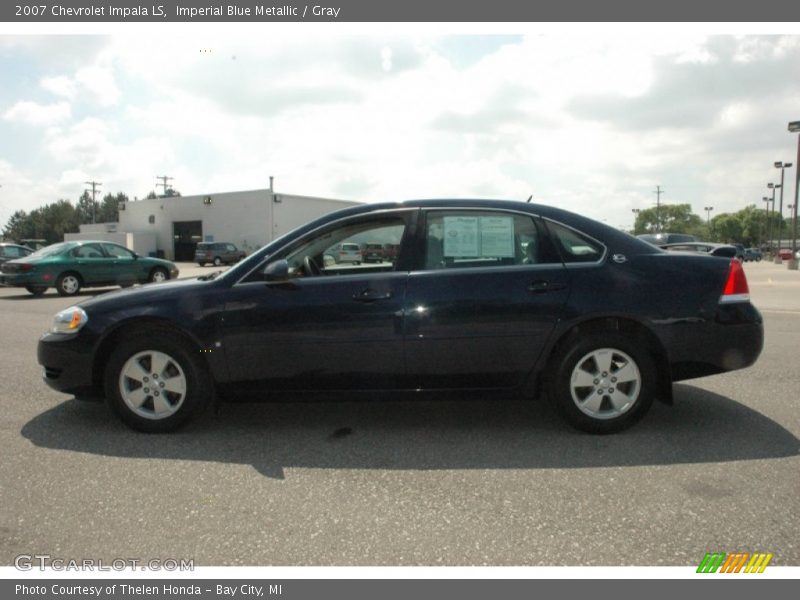 Imperial Blue Metallic / Gray 2007 Chevrolet Impala LS