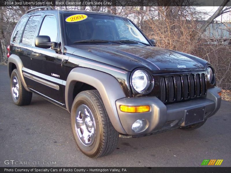 Black Clearcoat / Dark Slate Gray 2004 Jeep Liberty Sport 4x4