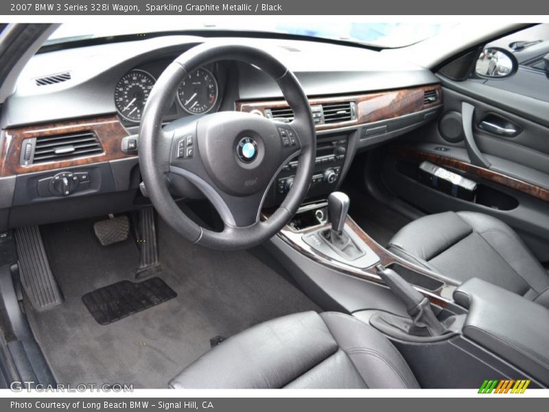 Black Interior - 2007 3 Series 328i Wagon 