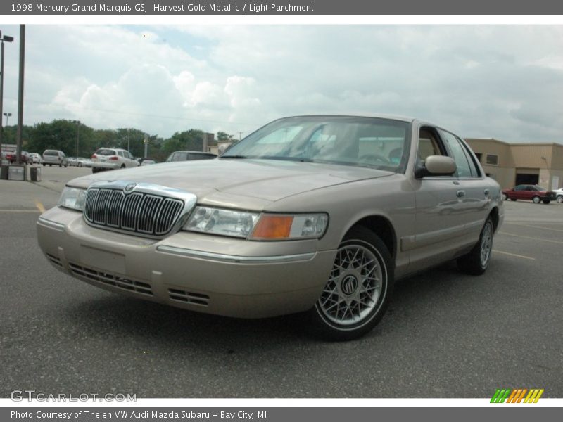 Harvest Gold Metallic / Light Parchment 1998 Mercury Grand Marquis GS