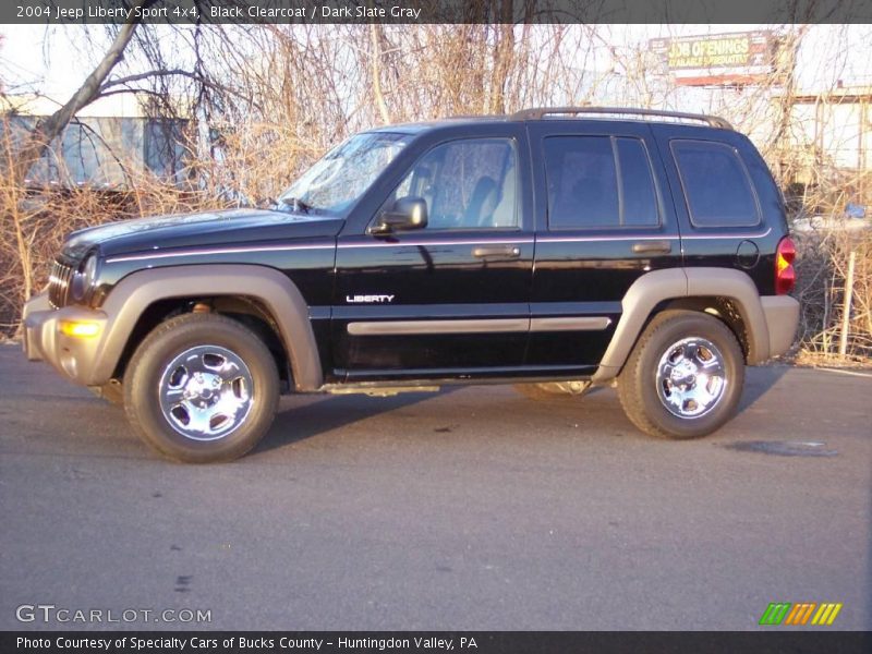 Black Clearcoat / Dark Slate Gray 2004 Jeep Liberty Sport 4x4