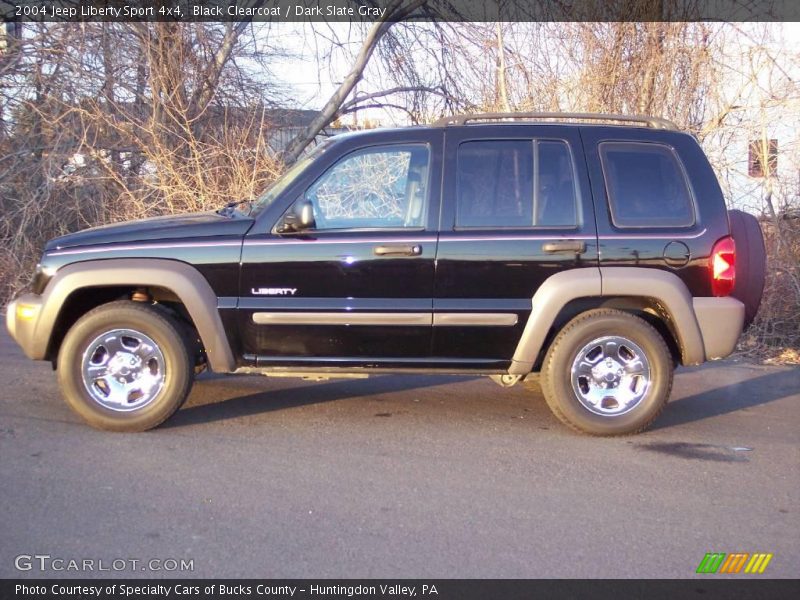 Black Clearcoat / Dark Slate Gray 2004 Jeep Liberty Sport 4x4