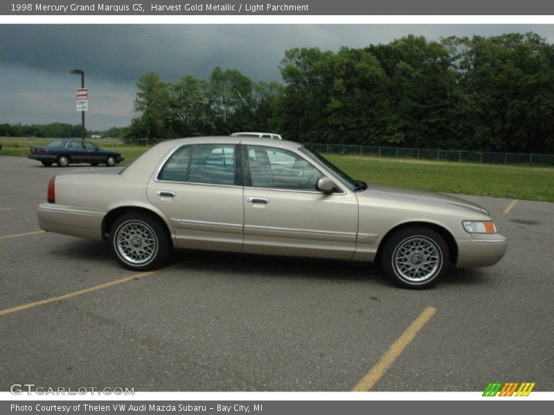 Harvest Gold Metallic / Light Parchment 1998 Mercury Grand Marquis GS