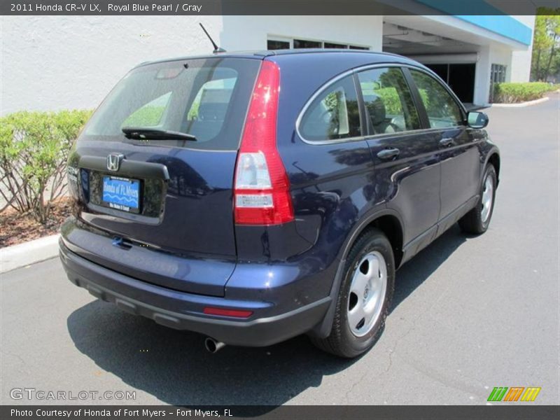 Royal Blue Pearl / Gray 2011 Honda CR-V LX