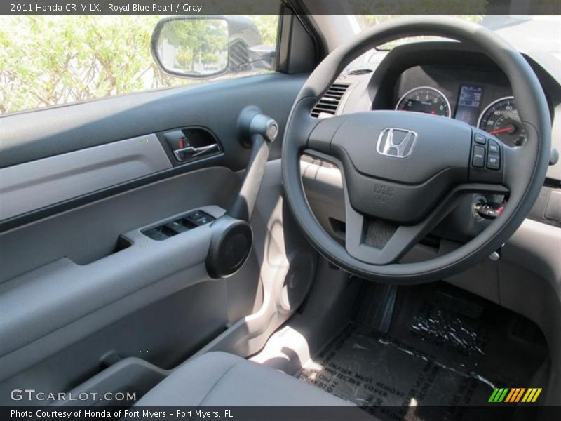 Royal Blue Pearl / Gray 2011 Honda CR-V LX