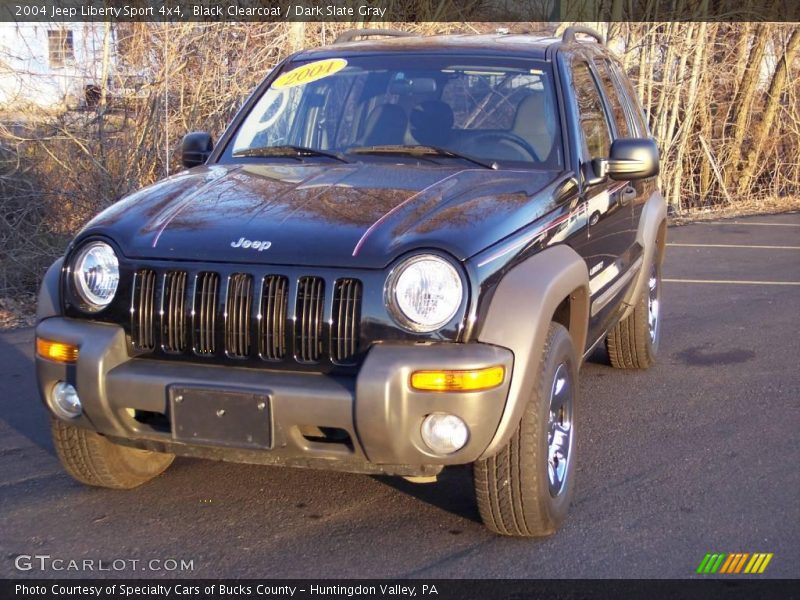 Black Clearcoat / Dark Slate Gray 2004 Jeep Liberty Sport 4x4