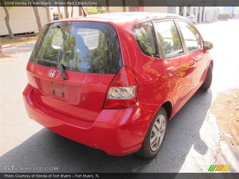 Milano Red / Black/Grey 2008 Honda Fit Hatchback