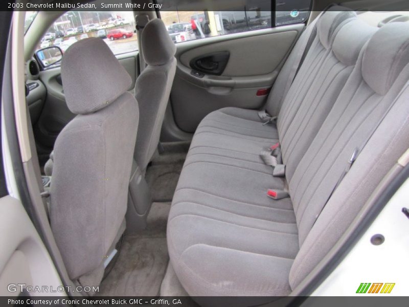 Summit White / Gray 2003 Chevrolet Malibu Sedan