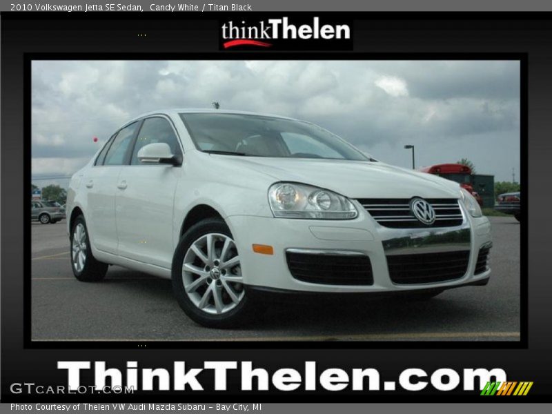 Candy White / Titan Black 2010 Volkswagen Jetta SE Sedan