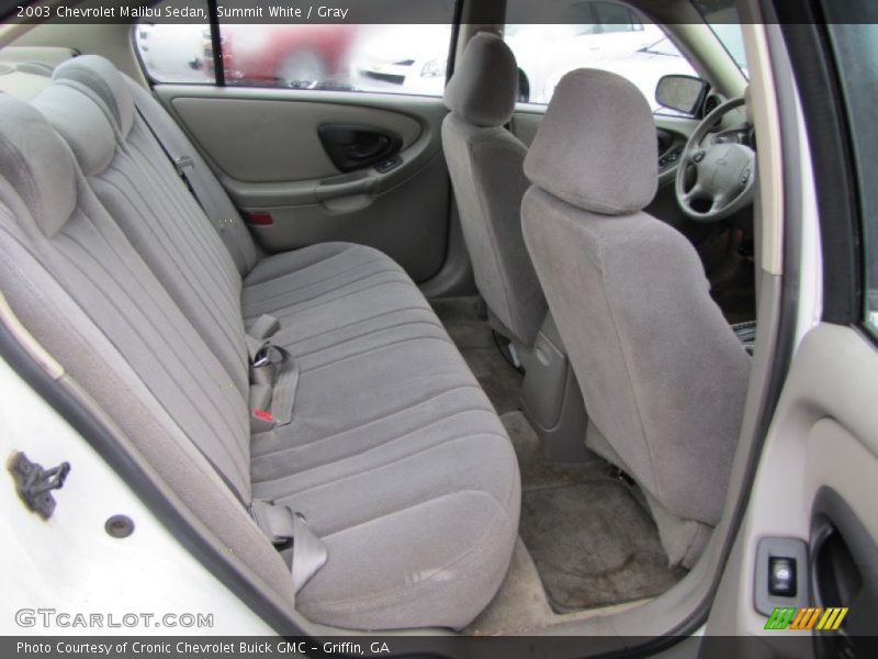 Summit White / Gray 2003 Chevrolet Malibu Sedan