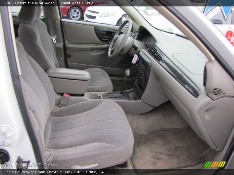 Summit White / Gray 2003 Chevrolet Malibu Sedan