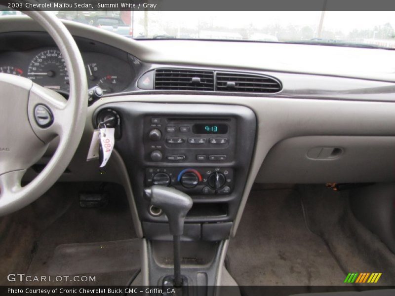 Summit White / Gray 2003 Chevrolet Malibu Sedan