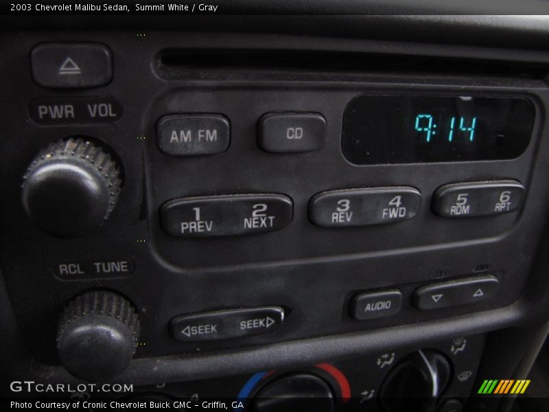 Summit White / Gray 2003 Chevrolet Malibu Sedan