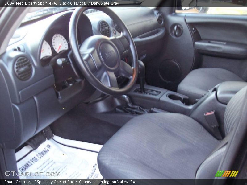 Black Clearcoat / Dark Slate Gray 2004 Jeep Liberty Sport 4x4