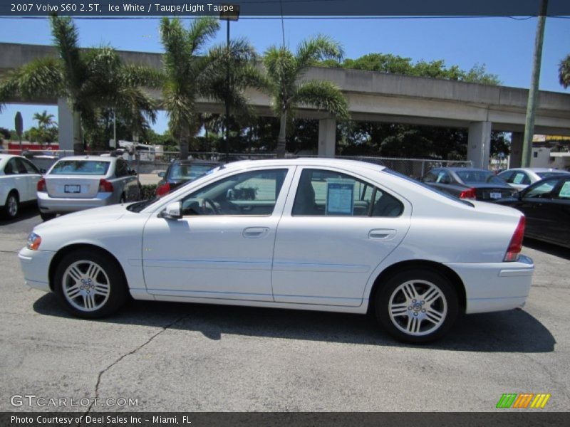 Ice White / Taupe/Light Taupe 2007 Volvo S60 2.5T