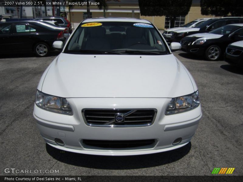 Ice White / Taupe/Light Taupe 2007 Volvo S60 2.5T