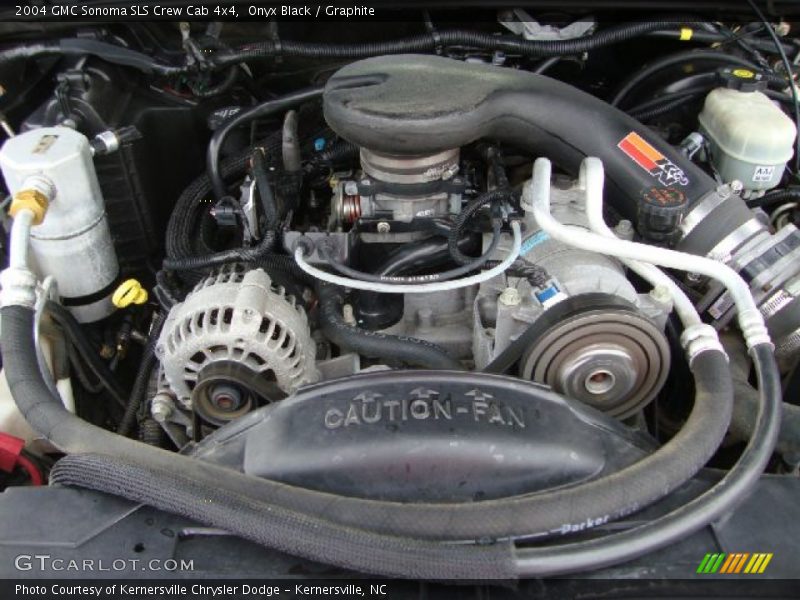 Onyx Black / Graphite 2004 GMC Sonoma SLS Crew Cab 4x4