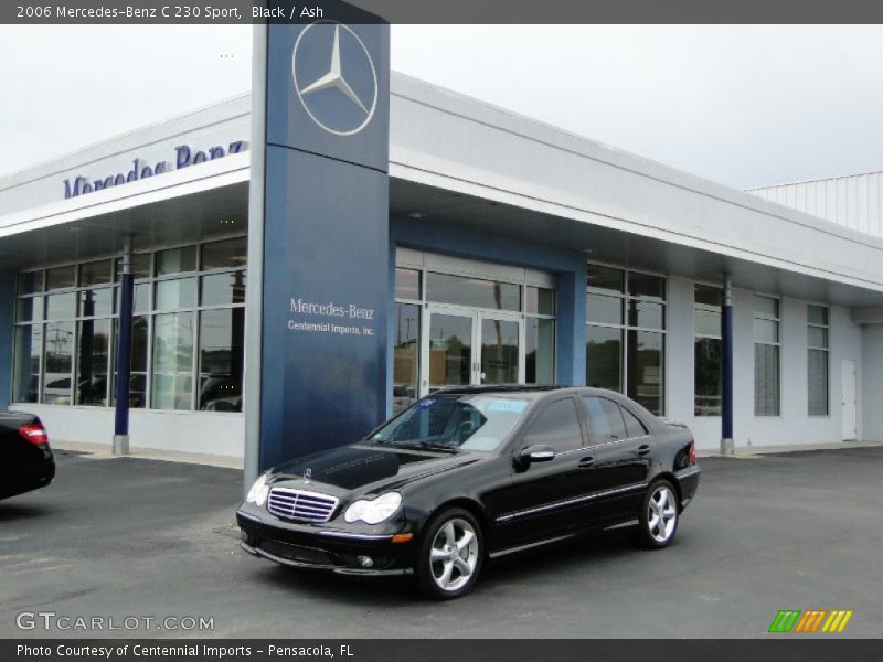 Black / Ash 2006 Mercedes-Benz C 230 Sport