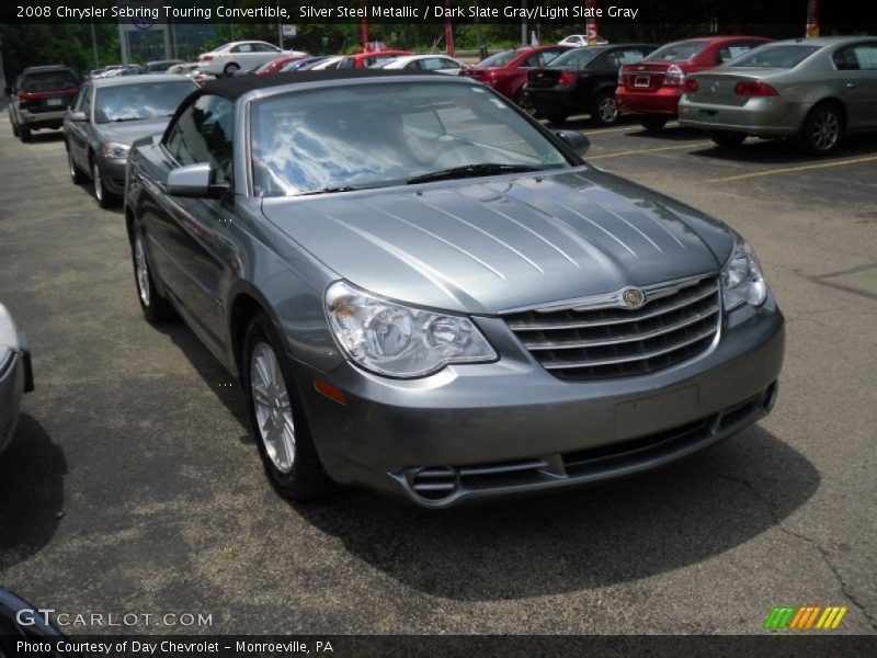 Silver Steel Metallic / Dark Slate Gray/Light Slate Gray 2008 Chrysler Sebring Touring Convertible