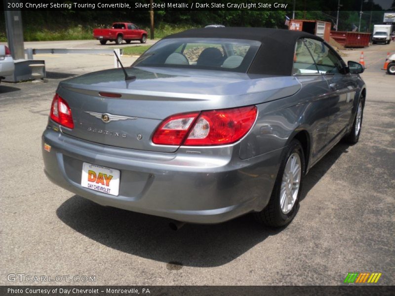 Silver Steel Metallic / Dark Slate Gray/Light Slate Gray 2008 Chrysler Sebring Touring Convertible