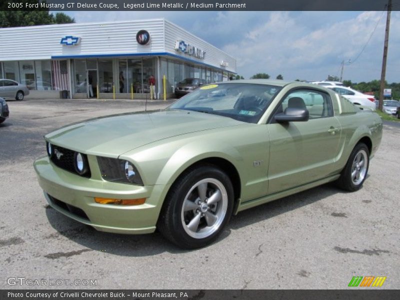 Legend Lime Metallic / Medium Parchment 2005 Ford Mustang GT Deluxe Coupe