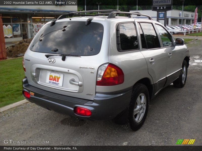 Pewter / Gray 2002 Hyundai Santa Fe GLS AWD