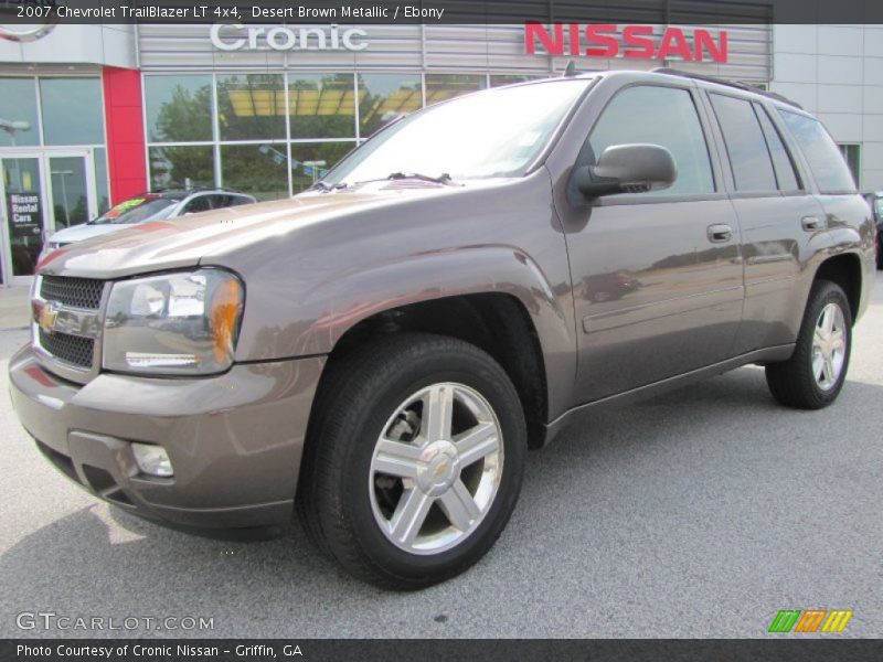Desert Brown Metallic / Ebony 2007 Chevrolet TrailBlazer LT 4x4