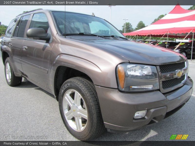 Desert Brown Metallic / Ebony 2007 Chevrolet TrailBlazer LT 4x4