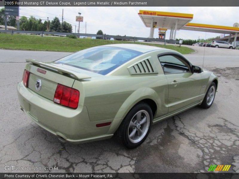 Legend Lime Metallic / Medium Parchment 2005 Ford Mustang GT Deluxe Coupe