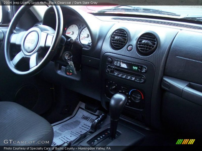 Black Clearcoat / Dark Slate Gray 2004 Jeep Liberty Sport 4x4