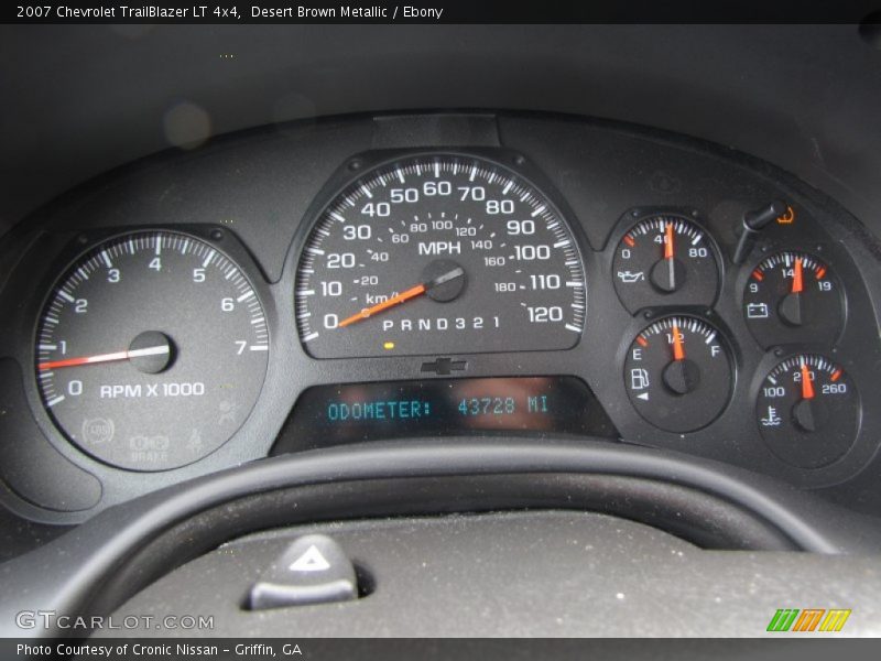 Desert Brown Metallic / Ebony 2007 Chevrolet TrailBlazer LT 4x4