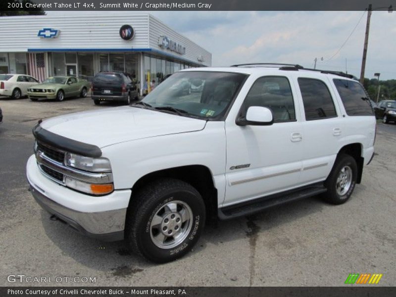 Summit White / Graphite/Medium Gray 2001 Chevrolet Tahoe LT 4x4