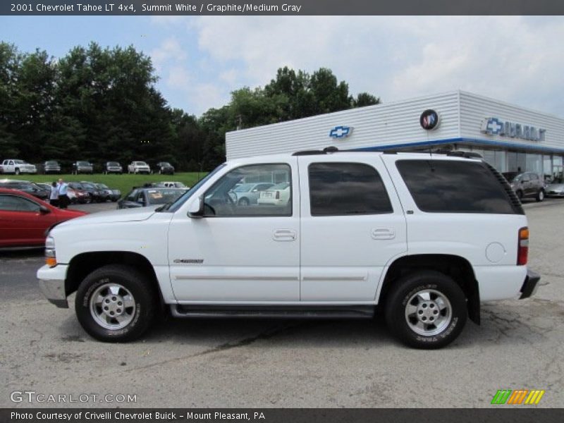 Summit White / Graphite/Medium Gray 2001 Chevrolet Tahoe LT 4x4