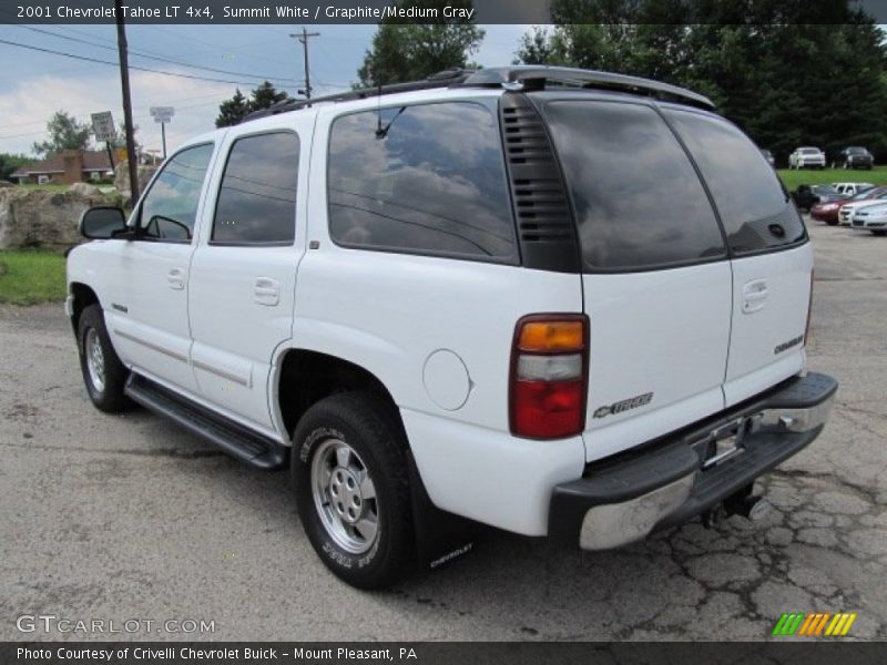 Summit White / Graphite/Medium Gray 2001 Chevrolet Tahoe LT 4x4