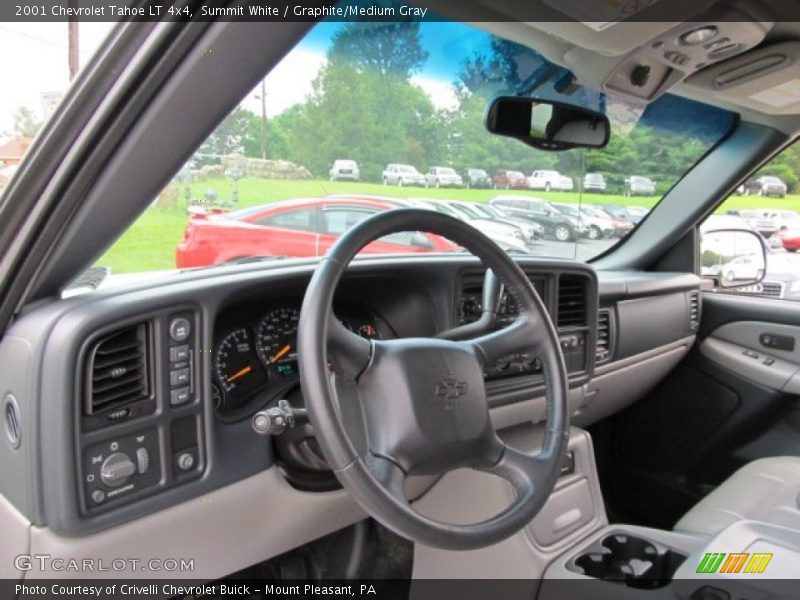 Summit White / Graphite/Medium Gray 2001 Chevrolet Tahoe LT 4x4