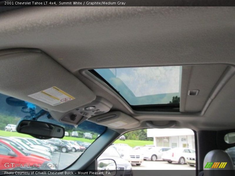Summit White / Graphite/Medium Gray 2001 Chevrolet Tahoe LT 4x4