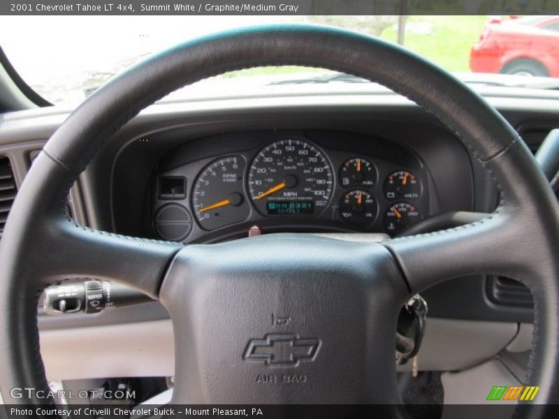 Summit White / Graphite/Medium Gray 2001 Chevrolet Tahoe LT 4x4