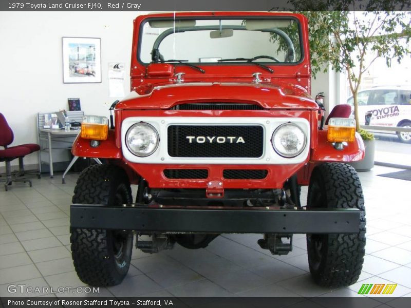 Red / Gray 1979 Toyota Land Cruiser FJ40