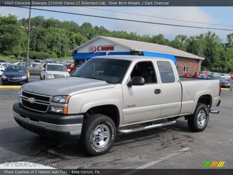 Silver Birch Metallic / Dark Charcoal 2007 Chevrolet Silverado 2500HD Classic LT Extended Cab