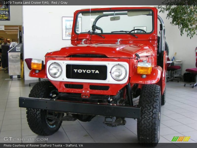 Red / Gray 1979 Toyota Land Cruiser FJ40