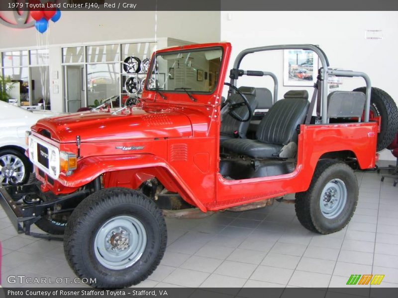 Red / Gray 1979 Toyota Land Cruiser FJ40