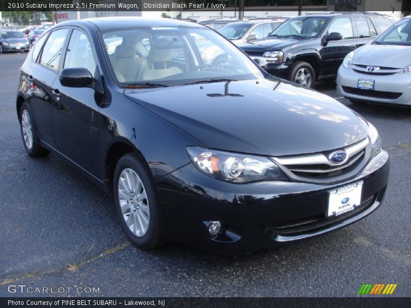 Obsidian Black Pearl / Ivory 2010 Subaru Impreza 2.5i Premium Wagon