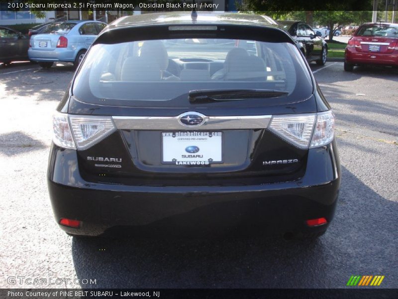 Obsidian Black Pearl / Ivory 2010 Subaru Impreza 2.5i Premium Wagon