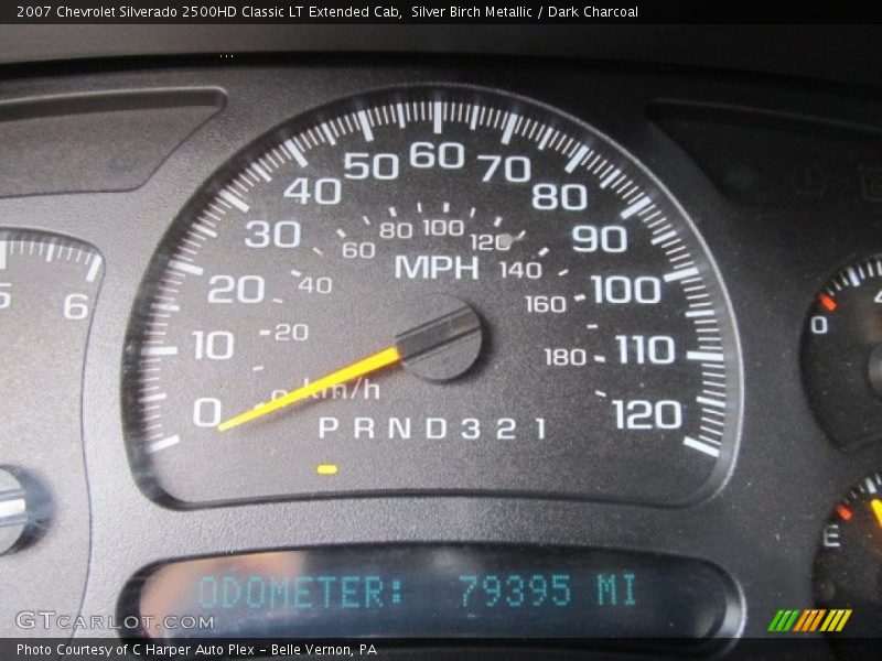 Silver Birch Metallic / Dark Charcoal 2007 Chevrolet Silverado 2500HD Classic LT Extended Cab