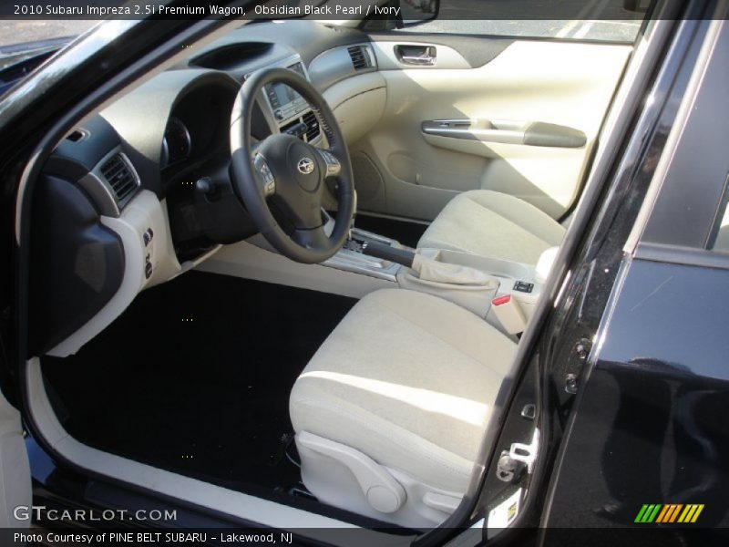 Obsidian Black Pearl / Ivory 2010 Subaru Impreza 2.5i Premium Wagon